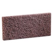 3M Doodlebug Scrub n Strip Pad, 4 5/8 x 10, Brown, PK20 8541